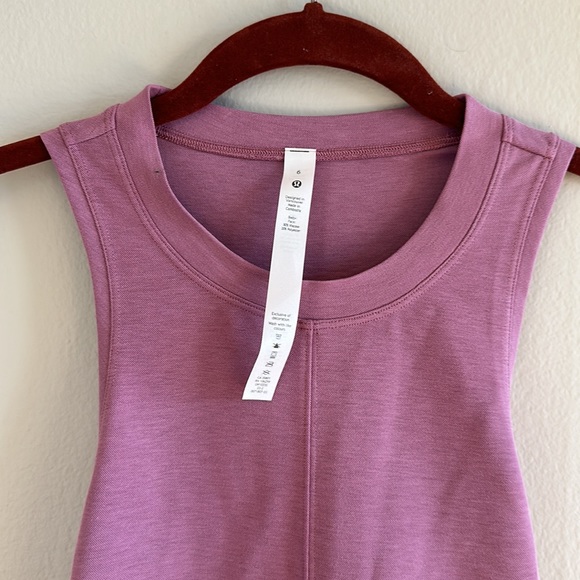 lululemon back vent tank dress velvet dust SOLD OUT online - Picture 4 of 5